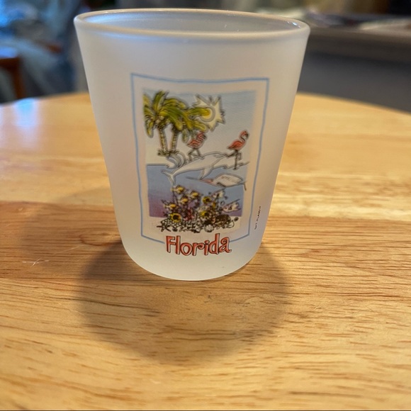 State of Florida Frosted Glass Shot Glass NWOT - Picture 2 of 6